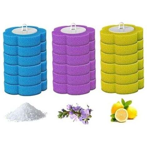 KZQ - 18 recambios desechables para escobilla de baño, cabezal de escobilla, esponja de 3 capas, cabezal de escobilla