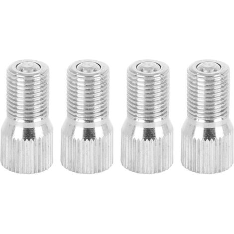 KZQ (1,9 × 0,9 × 0,9 cm) 4 pezzi adattatore di estensione per tappo valvola pneumatico cromato da 19 mm per autocarro