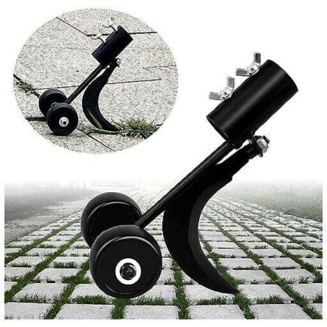 KZQ 19,5 x 10,5 x 10,5 cm Attrezzi per diserbo con ruote, estirpatore manuale di erbacce, Attrezzi per diserbo in piedi per giardino, patio, prato, marciapiedi, vialetti, erbacce