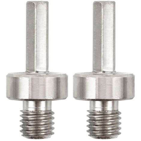 KZQ 2 adattatori per punte da trapano diamantate - filettatura M14 a gambo esagonale da 10 mm, adattatore per seghe a tazza diamantate per trapani elettrici manuali