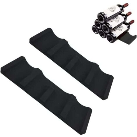 KZQ 2 alfombrillas apilables para botellas, estilo europeo, para encimeras de cocina, despensa y refrigerador.