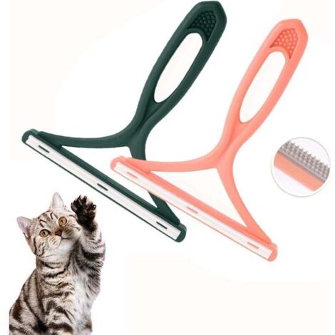 KZQ 2 cepillos quitapelos para gatos y perros, portátiles, reutilizables y autolimpiables para alfombras, ropa, sofás, coches, camas y alfombras.