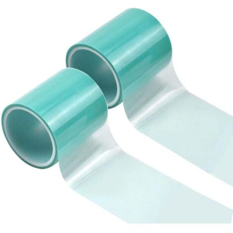 KZQ 2 cintas adhesivas para resina epoxi UV, 50 mm x 5 m, transparentes, sin costuras, para marcos de metal, joyas, colgantes, manualidades de resina.