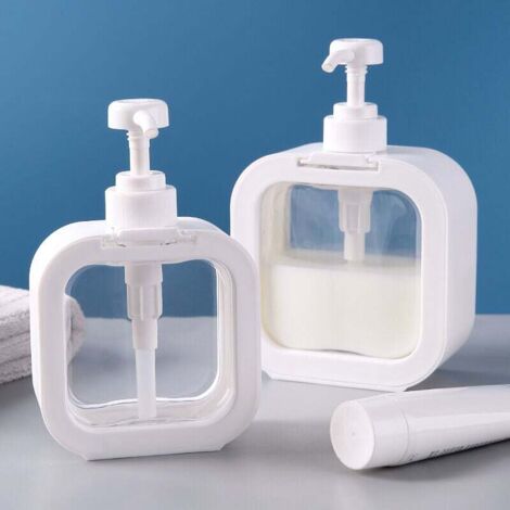 KZQ 2 confezioni di dispenser di sapone ricaricabile per cucina e bagno, dispenser di sapone, dispenser di detersivo per piatti, 300 ml