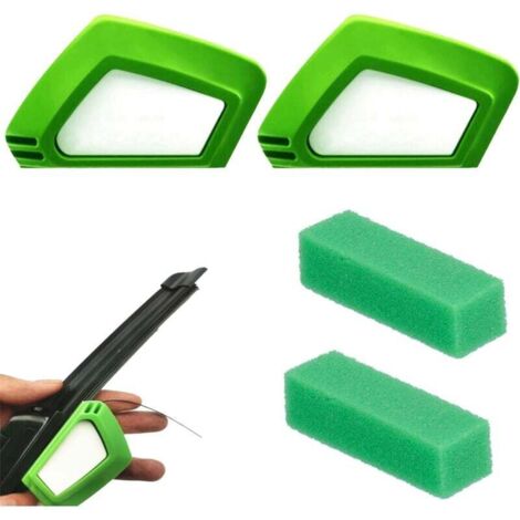 KZQ 2 cortadores de limpiaparabrisas, afilador de limpiaparabrisas con esponja, apto para recortar todas las escobillas, herramienta de reparación de limpiaparabrisas, tira adhesiva de limpieza.