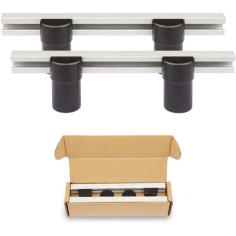 KZQ 2 herramientas auxiliares para mesa de carpintería, para posicionamiento de banco de trabajo, bricolaje, tope de cepillado, agujeros de 20 mm, abrazadera de aleación de aluminio (20 mm)