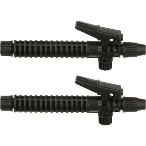 KZQ 2 mangos de gatillo para pulverizador de 170 mm, accesorio para pulverizador agrícola, mango para pistola pulverizadora de jardín y exterior (negro)