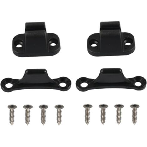 KZQ 2 pezzi Kit staffa porta roulotte per camper Staffa porta a forma di T Blocco fermo Porta porta camper in nylon Armadietto porta cancello per camper