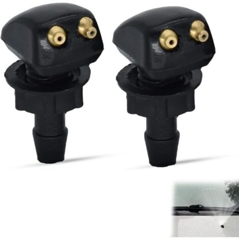 KZQ 2 pezzi ugelli lavavetri per parabrezza anteriore auto, ugello spruzzatore per tergicristalli per parabrezza anteriore auto, ugelli universali per parabrezza auto