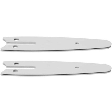 KZQ 2 piezas de placa guía de repuesto para mini motosierra de 4 pulgadas, barra guía para accesorios de piezas de motosierra eléctrica de 4 pulgadas