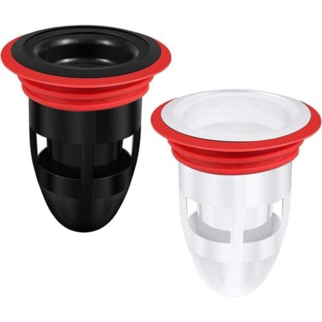 KZQ 2 tapones antiolor para desagüe de ducha, cocina y baño, 6,5 x 5,5 x 3,6 cm