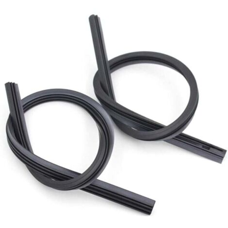 KZQ 2 tiras de goma para limpiaparabrisas, escobillas limpiaparabrisas sin hueso, tiras de goma recortables, suplemento universal para limpiaparabrisas, accesorios de limpieza para coche