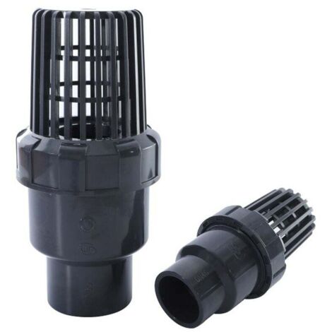 KZQ 2 válvulas de PVC para acuario, tanque de peces, válvula de retención, adaptador inferior de riego para jardín, conector de tubería de agua (32 mm)