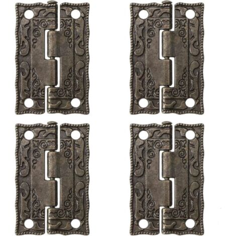KZQ 20 mini sacchetti in bronzo antico retrò per scatole di legno, armadi e gioielli.
