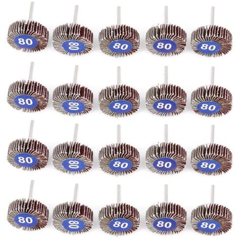 KZQ 20 pezzi 32 x 10 x 3,2 mm set di dischi abrasivi lamellari per utensili rotanti elettrici