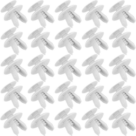 KZQ - 25 clips de plástico para coche, clips de sujeción, herramientas de carrocería, remaches de plástico, protección de remaches de plástico para paneles de puerta