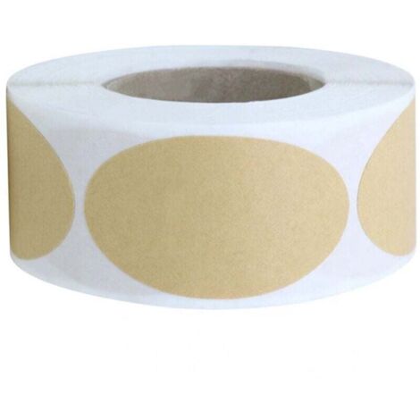 KZQ 250 etiquetas de papel kraft en blanco, etiquetas de regalo hechas a mano para frascos