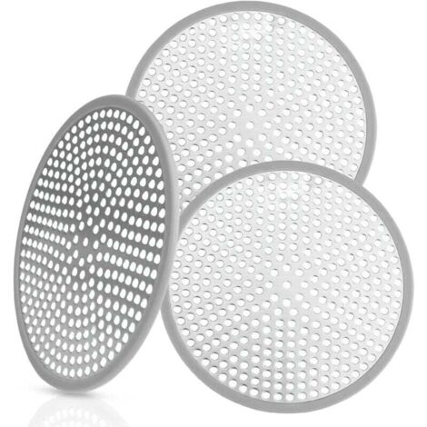KZQ 3 filtros de ducha de 120 mm para bañera, rejilla de ducha, filtro anticabello para bañera, para cocina y baño.