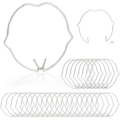KZQ 30 pezzi anelli di fissaggio lampada per faretti LED MR16 GU10 da 50 mm, clip di bloccaggio MR16 GU10, anelli di fissaggio lampada