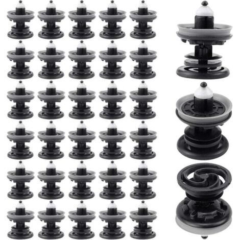 KZQ 30 piezas 7l6868243 Clips de plástico para sujetar molduras de panel interior de puerta, compatibles con VW Golf 5 6 7 T4 T5 Passat Polo Skoda Caddy Audi A4 A5 A6