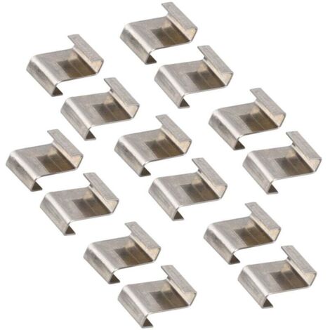 KZQ 30 piezas de clips en Z para vidrio de invernadero, clips de acero inoxidable para vidrio de invernadero, clips en Z para ventanas de invernadero, clips de fijación de vidrio