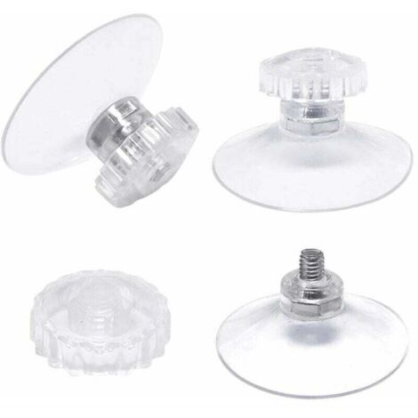 KZQ 30 ventosas roscadas de 45 mm con tuercas moleteadas transparentes para parasoles de ventanas de coche y camping