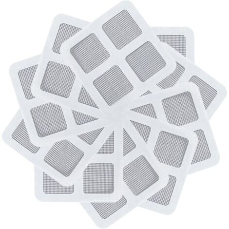KZQ 30er-Pack Einweg-Duschabflussfilter, Duschfiltergitter, Haarfänger, Abflussschutz für Badewanne und Waschbecken (10 cm)
