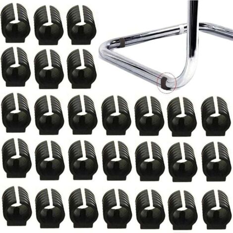 KZQ 32 piezas de tapas para patas de silla, tapas de extremo de tubo, almohadillas, protectores de suelo para muebles, tapas de plástico en forma de U para patas de silla, tapas de silicona para patas