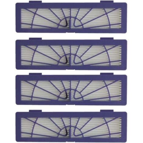 KZQ 4 filtros de repuesto de alta calidad para Neato Botvac, robot aspirador Neato Botvac, 4 filtros HEPA de alto rendimiento, Neato BotVac Series, D Series y Connected Series, 200 x 55 x 20 mm.