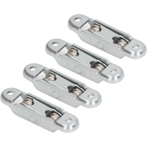 KZQ 4 piezas Rodillo de rueda con ranura de acero Puerta corrediza Ventana Rodillo doble Rodillo 16 mm 4 piezas Rodillo de rueda
