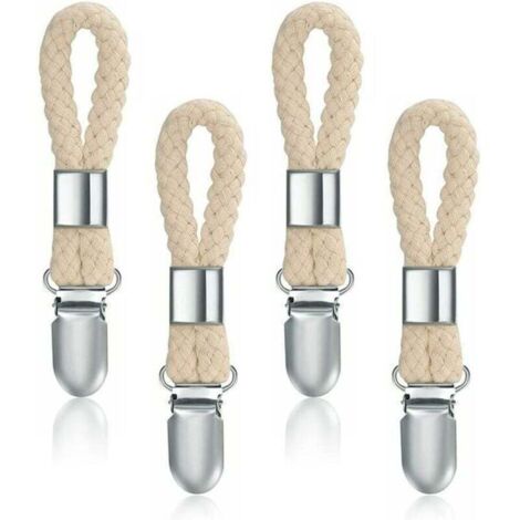 KZQ 4 pinzas para toallas, ganchos para paños de cocina, ganchos para toallas de baño, pinzas para toallas de armario, toallas colgantes