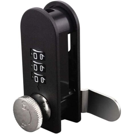 KZQ 4 set di lucchetti per cassette postali senza chiave 7,5 x 3 cm, lucchetto meccanico per armadietti, adatto per cassette postali e armadietti (nero)