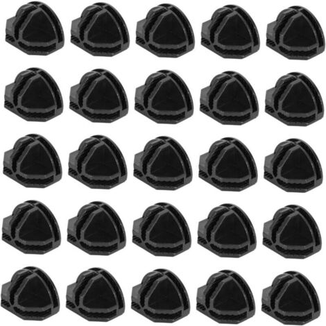 KZQ - 40 anillos de conexión de plástico para estanterías de alambre, conectores para armarios, organizadores modulares, estantes, zapateros y accesorios de armario.