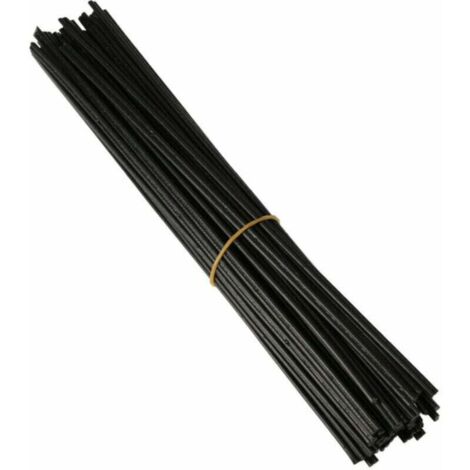 KZQ 40 varillas de soldadura de plástico PP para pistola de aire caliente/soldadora de plástico, 250 mm, color negro, K17576B