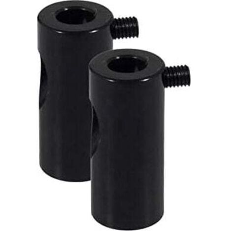 KZQ 40 x 20 mm, paquete de 2, ganchos de techo descentralizados negros Move Light Lamps Soporte decorativo descentralizador para luces de pared o techo