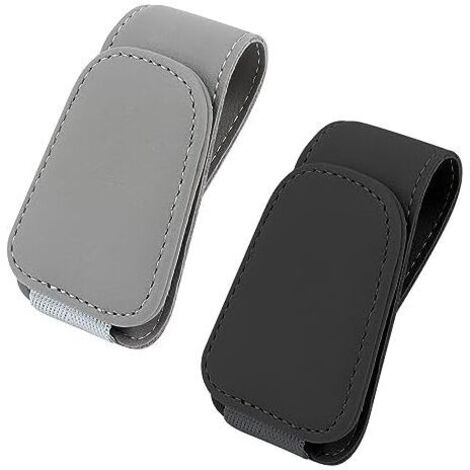 KZQ 4,5 cm x 9,5 cm x 3 cm Confezione da 2 Portaocchiali per auto, Supporto universale per occhiali da sole per aletta parasole, Accessori per auto