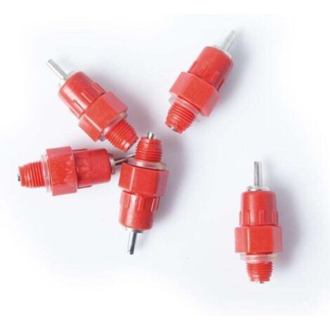 KZQ 5 bebederos de pezón automáticos para pollos, gallinas, patos y aves de corral.