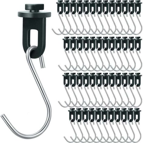 KZQ 50 colgadores y 50 ganchos en forma de S para invernadero, pinzas para invernadero, accesorios para plantas, pinzas para invernadero, soporte para plantas (paquete de 100)
