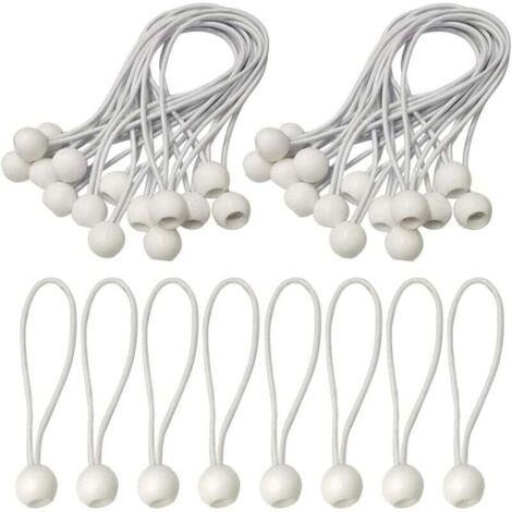 KZQ 50 cuerdas elásticas, bola de cuerda elástica, cuerda elástica para lona, cuerda elástica con bola, cuerda elástica para lona, tiendas de campaña, camping