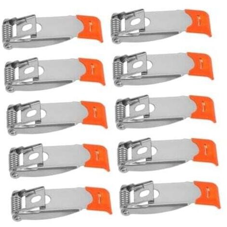 KZQ 51 x 18 mm, 10 piezas, fijaciones de clip de resorte para downlight, luces de techo de resorte de acero, luces de panel, clips de lámpara de panel de techo LED, accesorios de iluminación empotrada