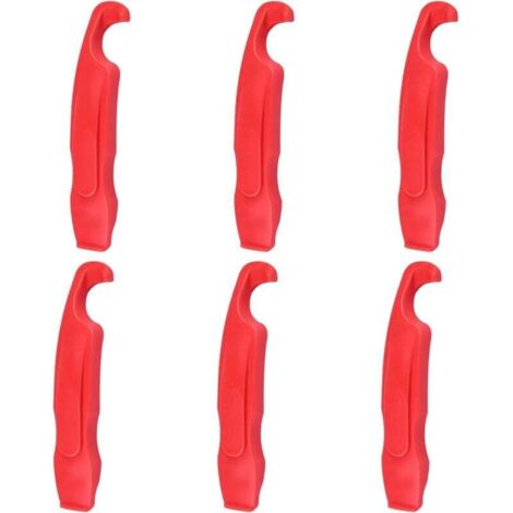 KZQ 6 herramientas para quitar neumáticos de bicicleta, palancas de nailon para neumáticos de bicicleta, cuchara para cambiar neumáticos de bicicleta, para neumáticos de carretera o montaña.