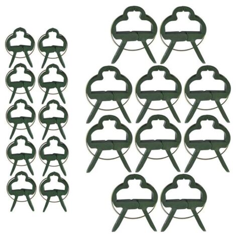 KZQ 60 pezzi clip per piante rampicanti, clip per pomodori, clip per piante, clip per cravatta per pomodori (2 misure)