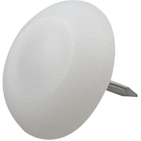 KZQ 60 protectores de muebles redondos de 12 mm x 5 mm para clavar en patas de mesas y sillas.