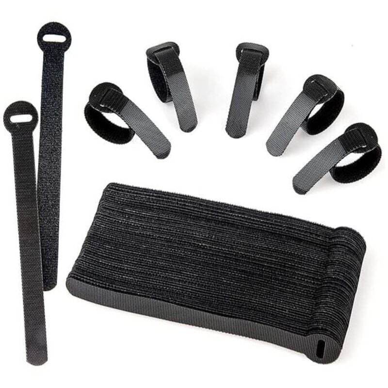 Image of KZQ 20er-Pack schwarze, platzsparende Kleiderbügelhaken für den Kleiderschrank