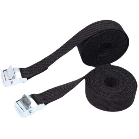 KZQ 8 correas de amarre con hebillas ajustables para motocicletas, carga, camiones, remolques y equipaje.