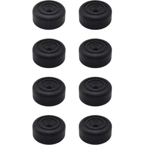 KZQ 8 piezas patas redondas para muebles Ø 33 x H 13 mm, patas de armario de plástico, patas para muebles, patas de sofá, sofá, silla