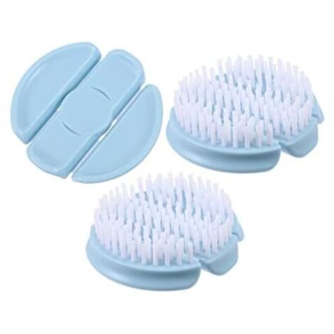 KZQ 8,5 x 3 cm, cepillo de limpieza de 3 piezas, cepillo para sartenes, cepillo para fregar, cepillo para verduras, cepillo de limpieza, cepillo para frutas, limpieza de sartenes, fregador, cepillo pa