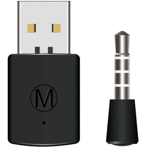 KZQ Adaptador Bluetooth para PS4 - Mini adaptador USB 4.0 para auriculares Bluetooth, mini micrófono inalámbrico, adaptador USB para auriculares inalámbricos PS4