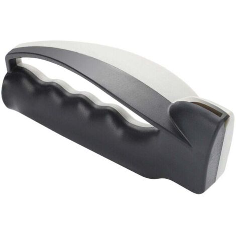 KZQ Afilador de cuchillos, mango sintético resistente, color gris