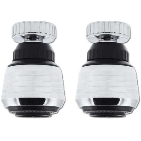 KZQ Aireador de grifo giratorio de 360 grados, filtro ahorrador de agua para cocina y baño (2 unidades)